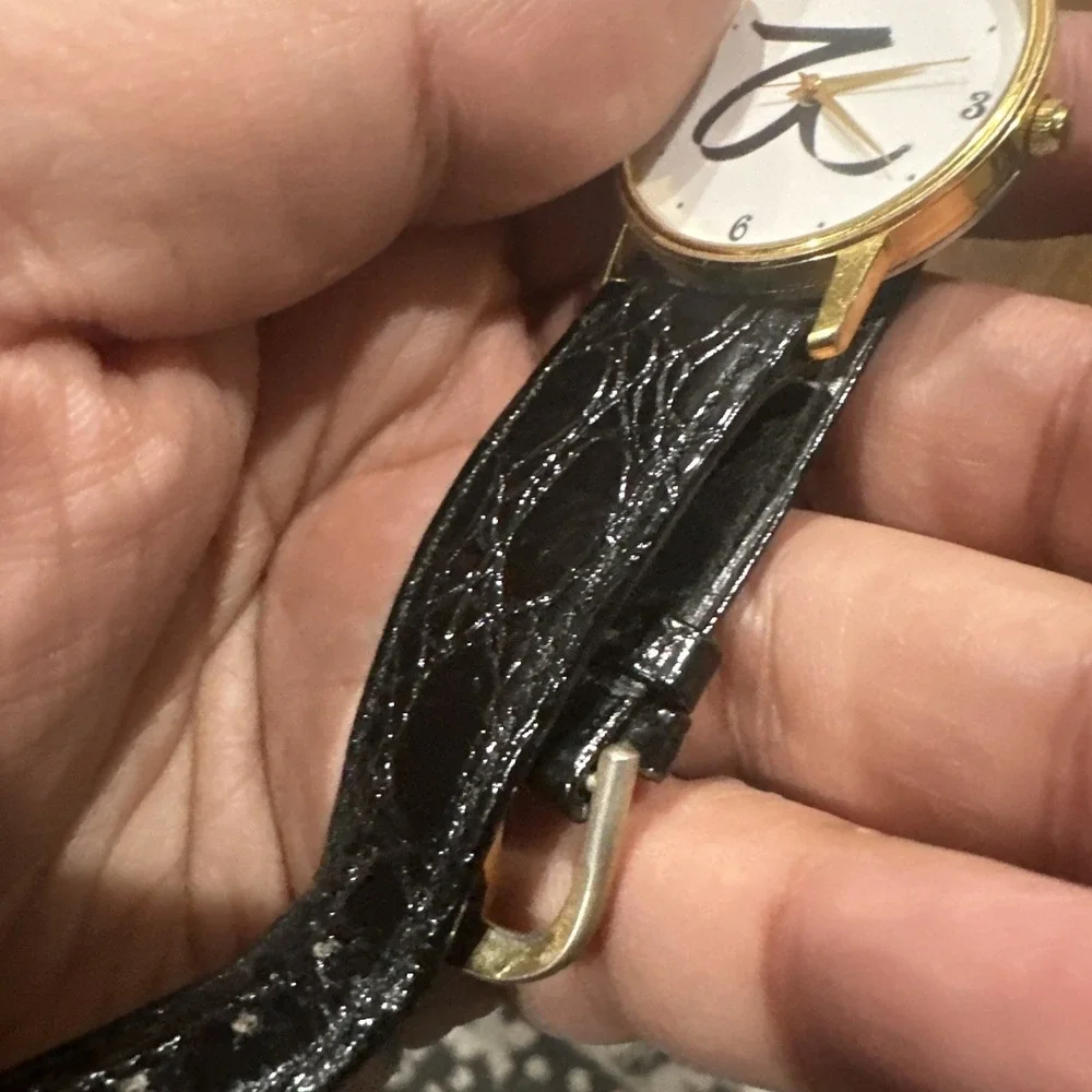 Working‎ Gold-Tone 32mm Case White Dial Watch for Men and Women Arabic Letter